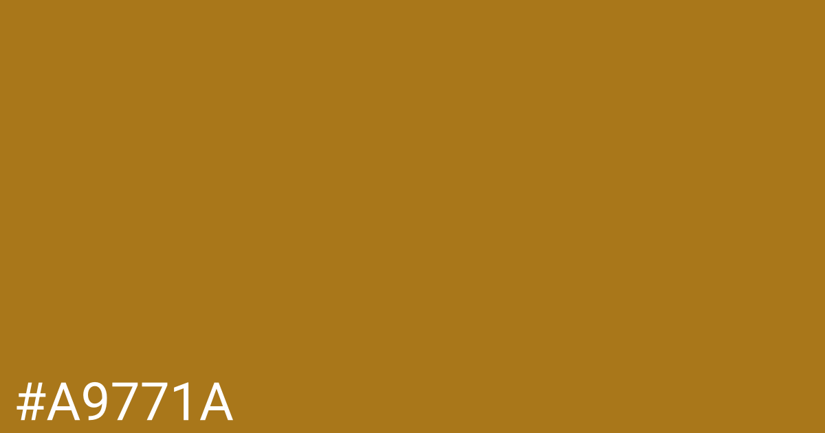 Hex color #a9771a graphic