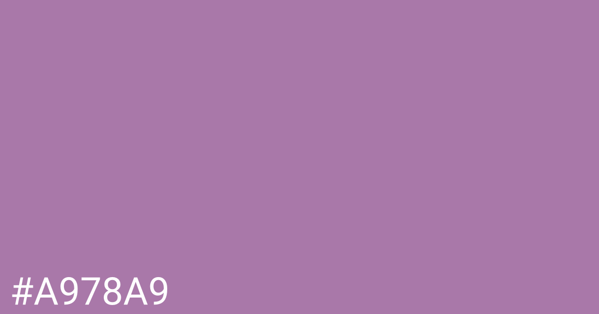 Hex color #a978a9 graphic