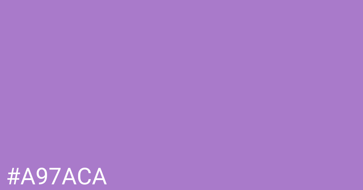 Hex color #a97aca graphic