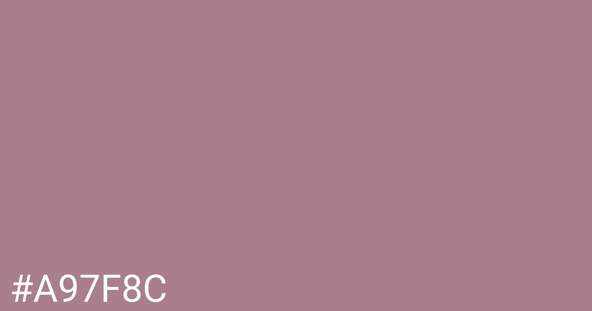 Hex color #a97f8c graphic