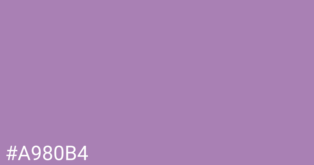 Hex color #a980b4 graphic