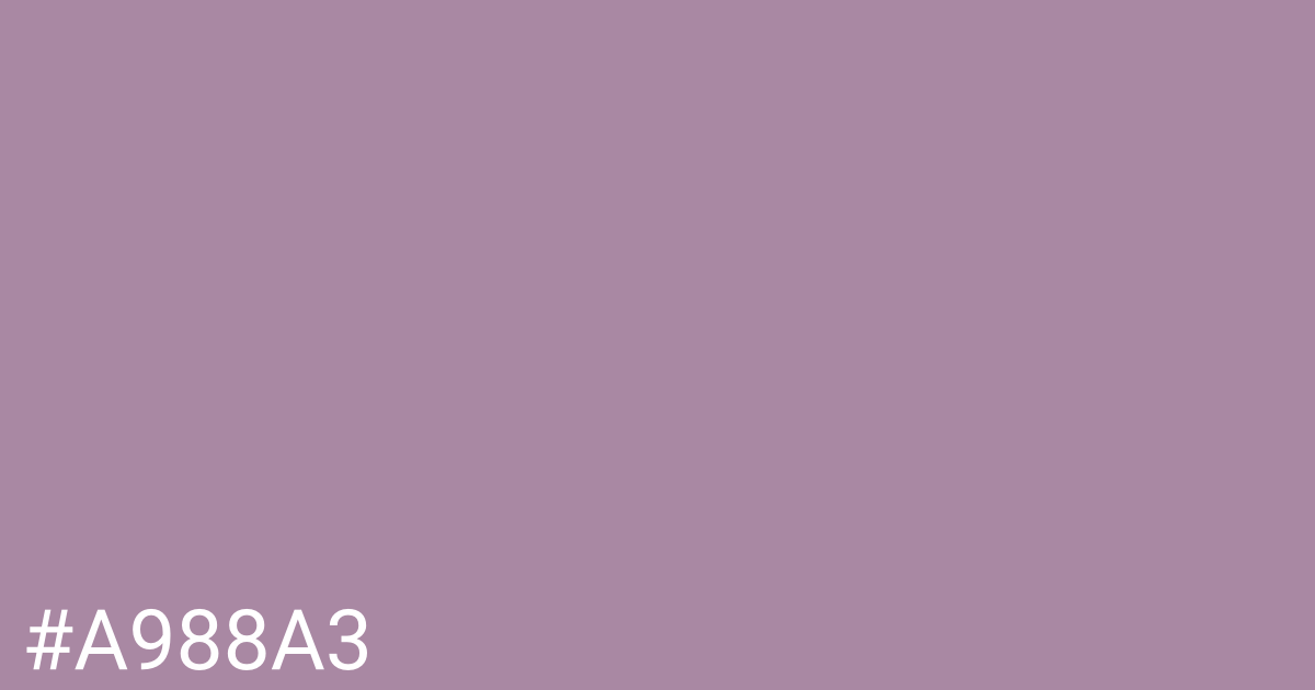 Hex color #a988a3 graphic