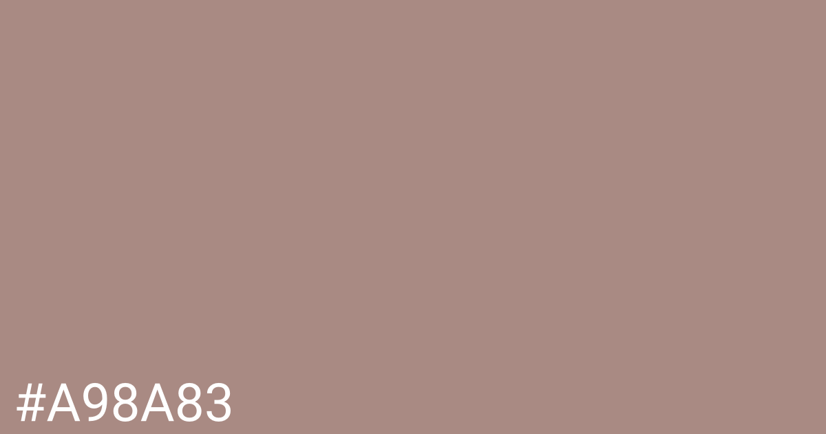 Hex color #a98a83 graphic