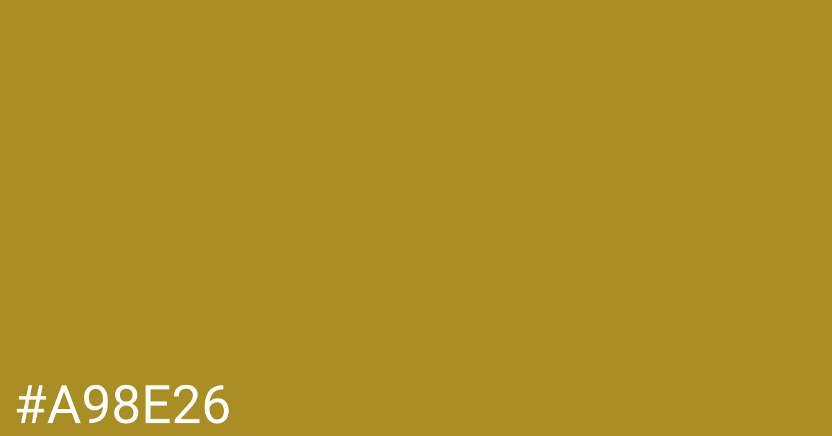 Hex color #a98e26 graphic