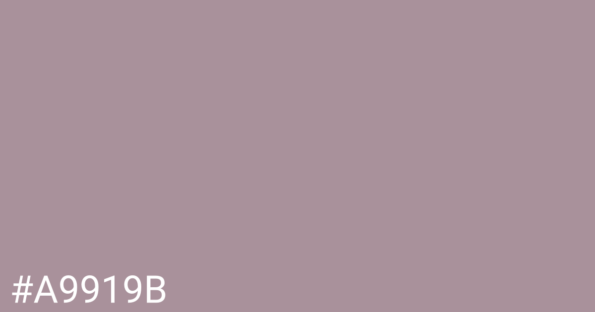 Hex color #a9919b graphic