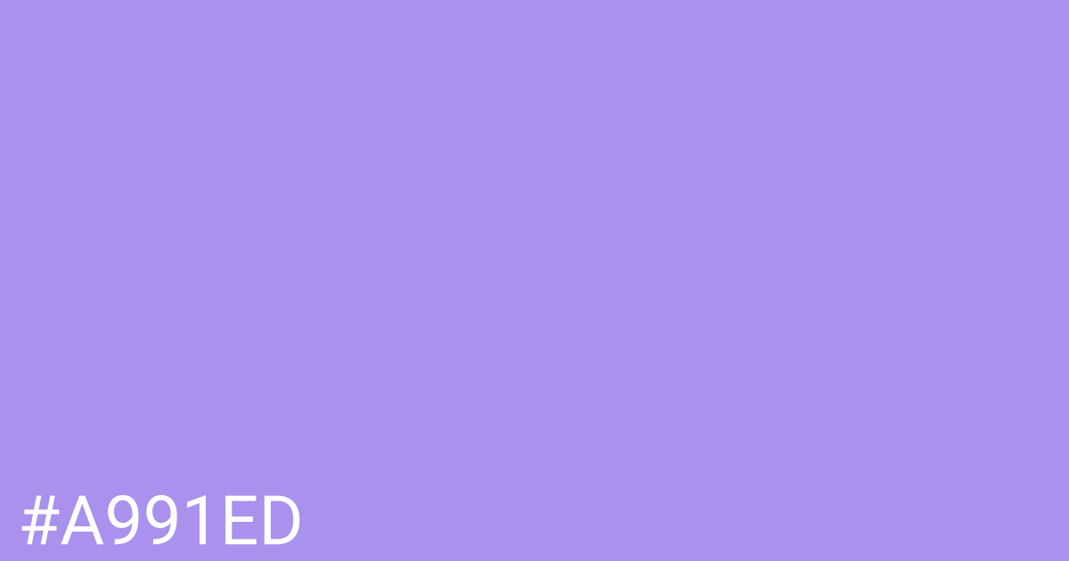 Hex color #a991ed graphic
