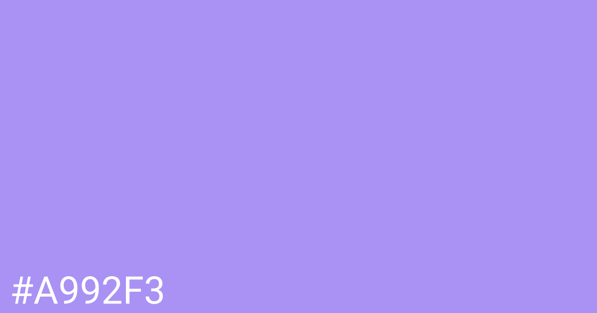 Hex color #a992f3 graphic