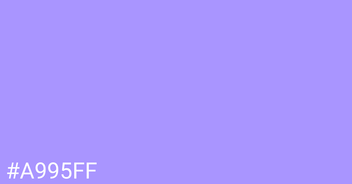 Hex color #a995ff graphic