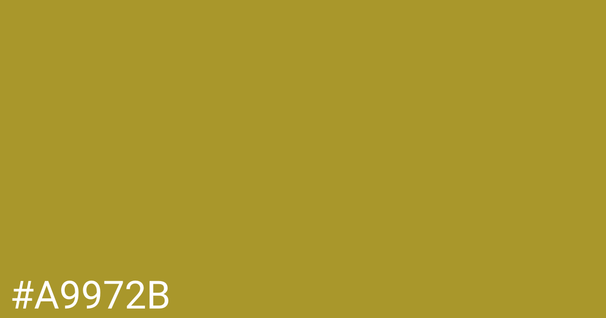 Hex color #a9972b graphic