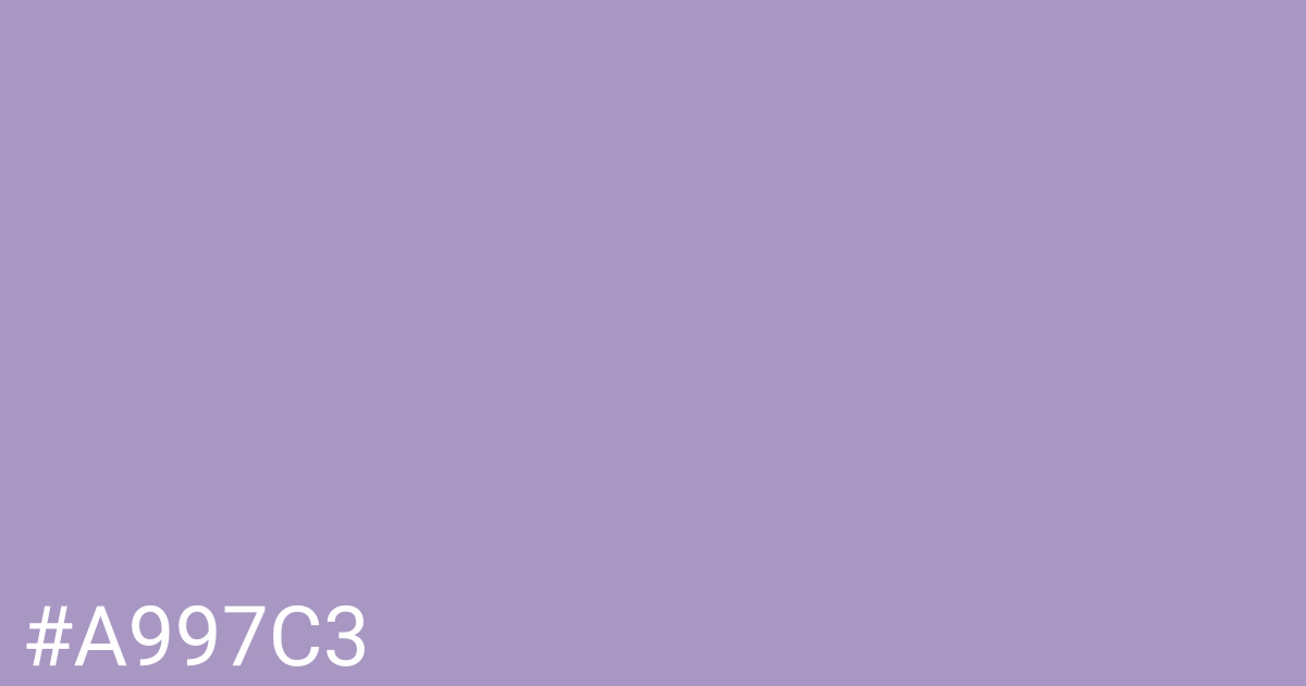 Hex color #a997c3 graphic