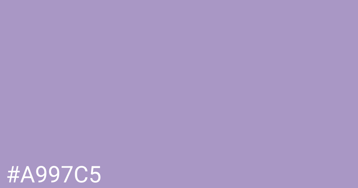 Hex color #a997c5 graphic