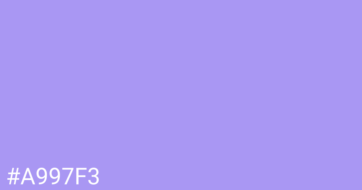 Hex color #a997f3 graphic