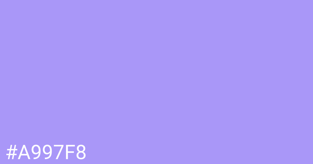 Hex color #a997f8 graphic