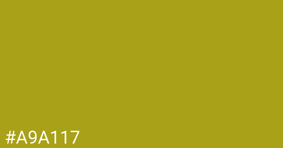 Hex color #a9a117 graphic