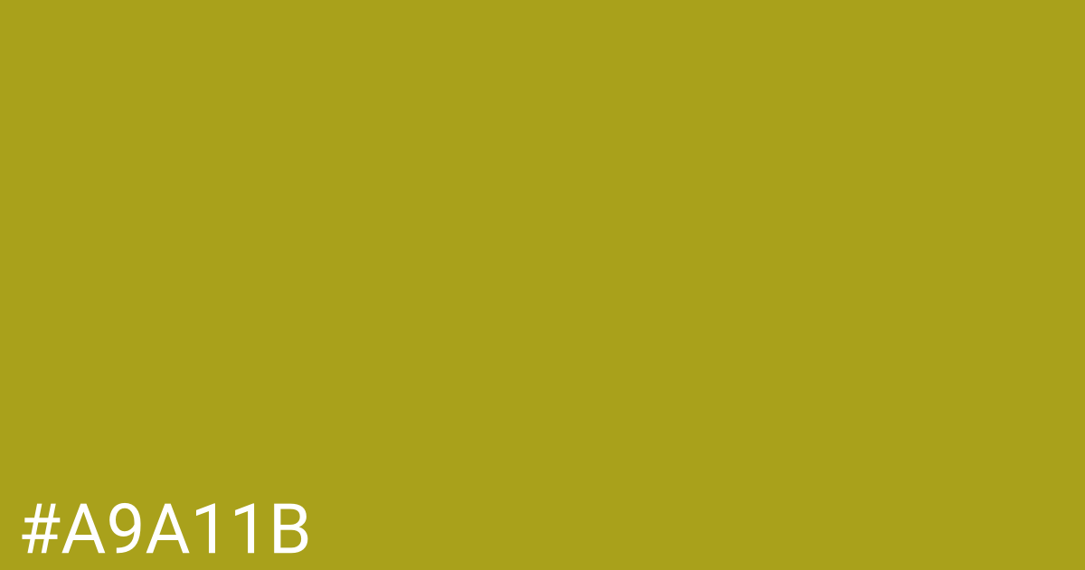 Hex color #a9a11b graphic