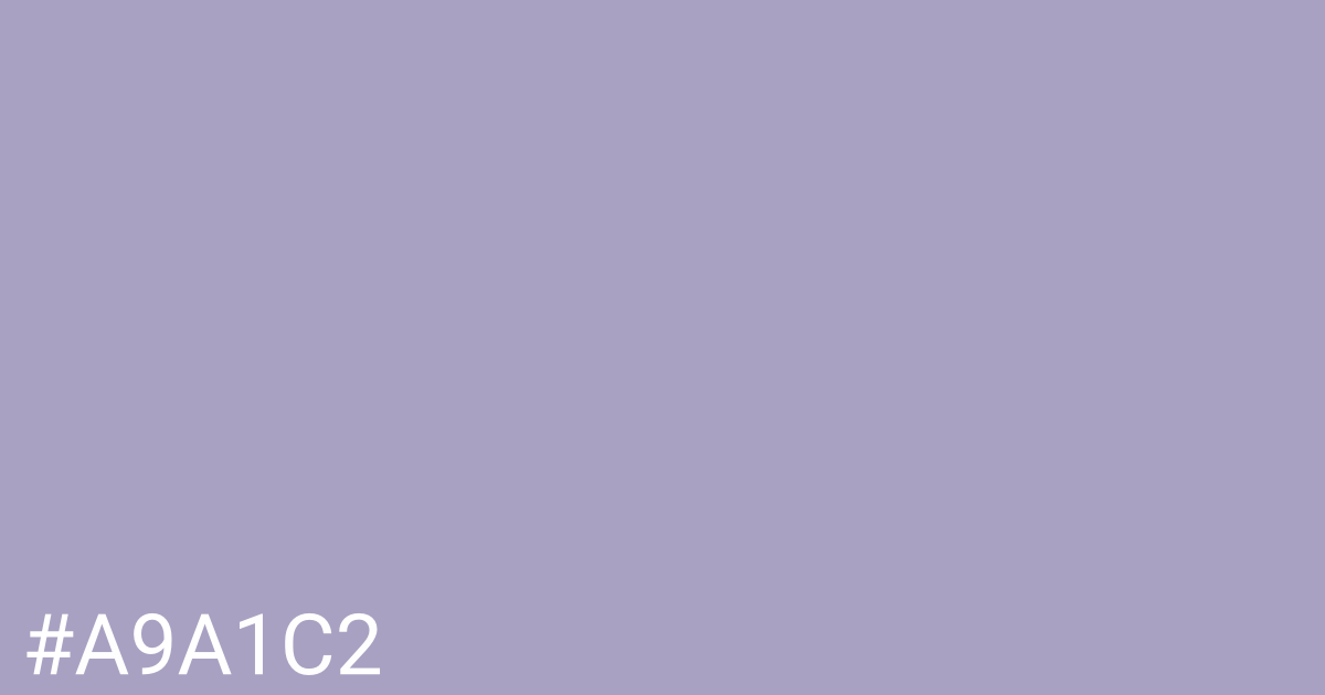 Hex color #a9a1c2 graphic