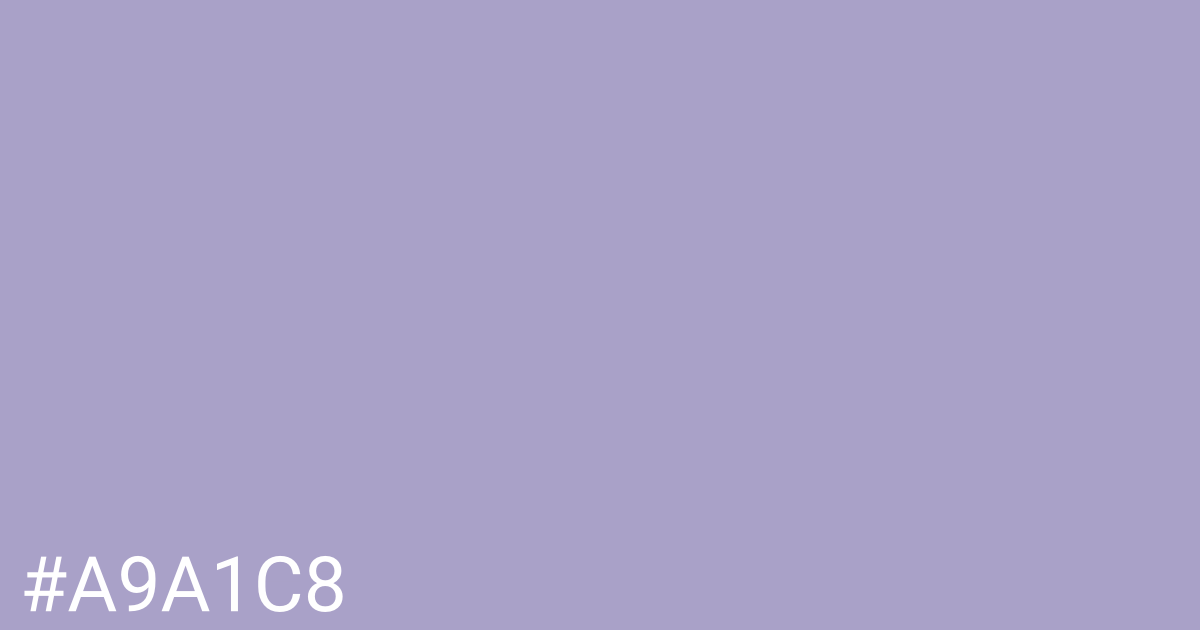 Hex color #a9a1c8 graphic