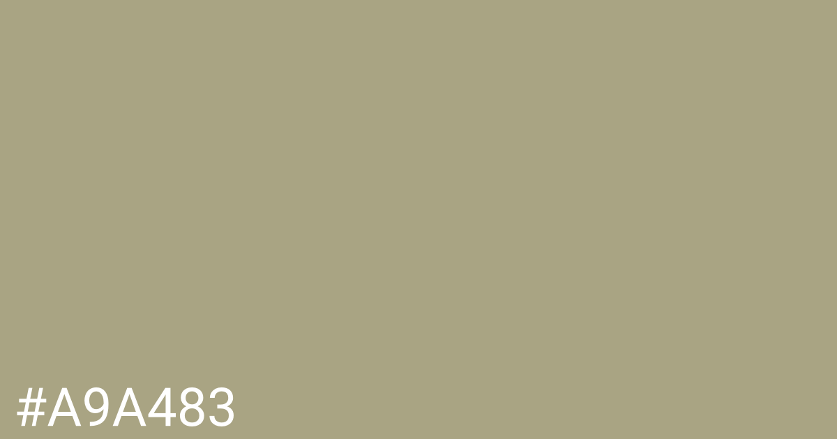 Hex color #a9a483 graphic