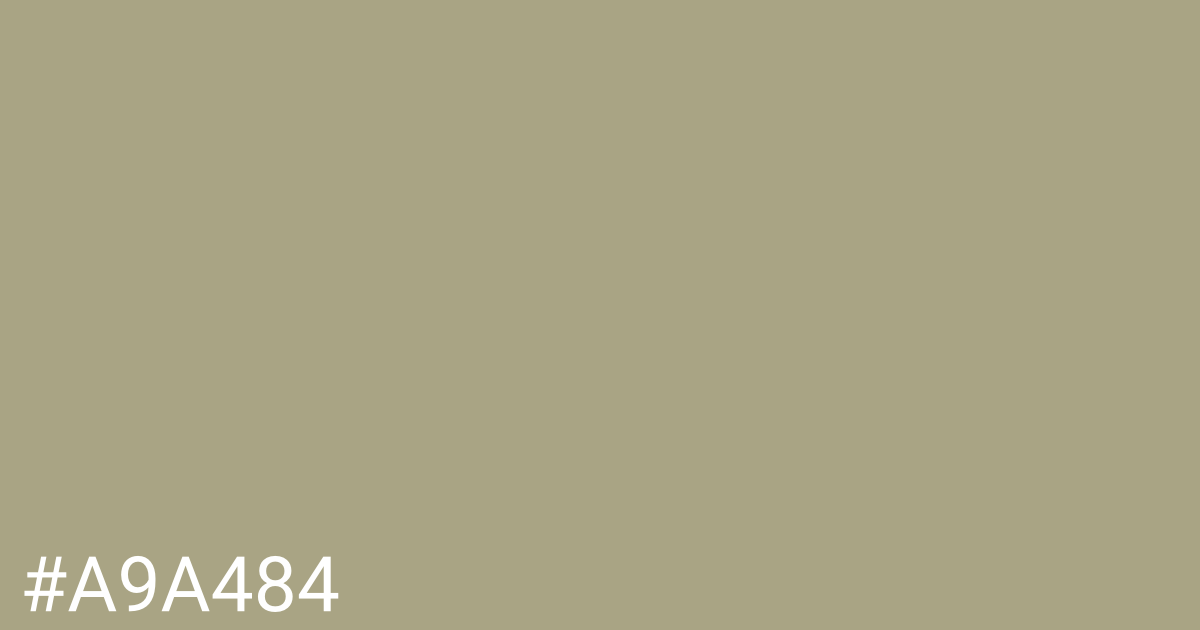 Hex color #a9a484 graphic