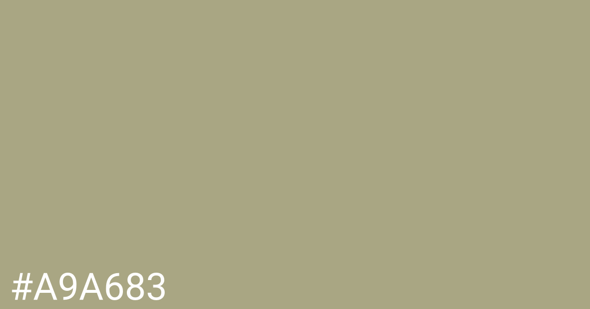 Hex color #a9a683 graphic