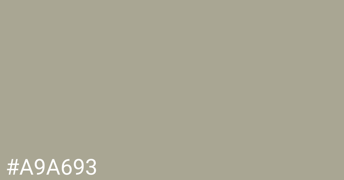 Hex color #a9a693 graphic