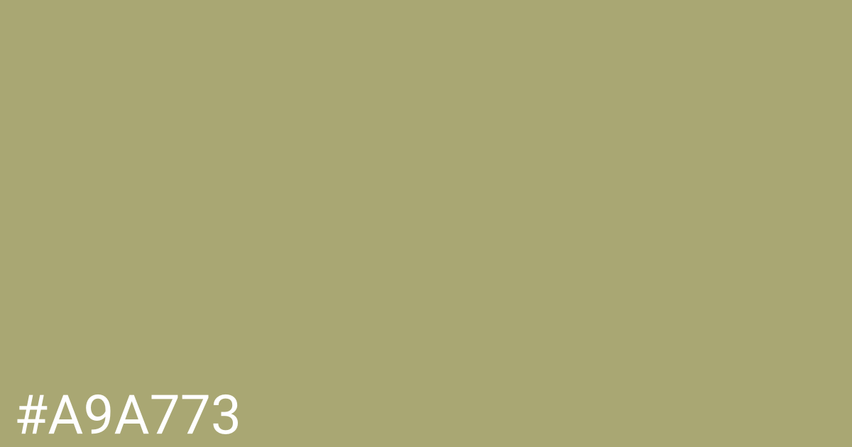 Hex color #a9a773 graphic