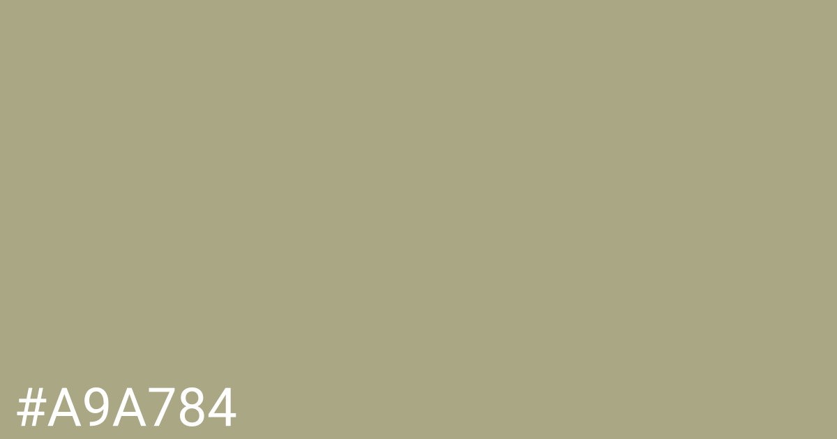 Hex color #a9a784 graphic