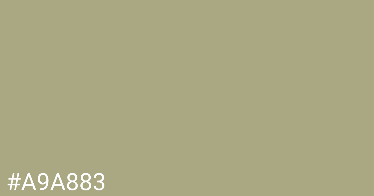 Hex color #a9a883 graphic