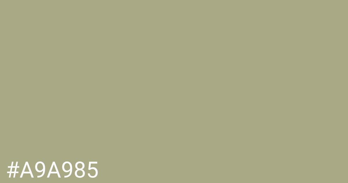 Hex color #a9a985 graphic