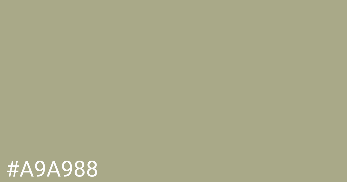 Hex color #a9a988 graphic