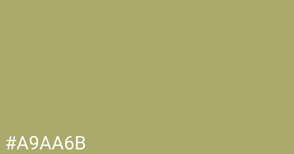 Hex color #a9aa6b graphic