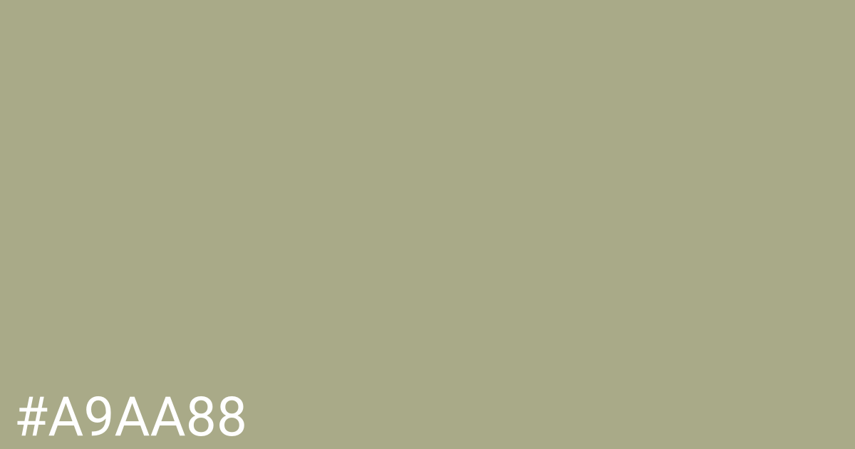 Hex color #a9aa88 graphic