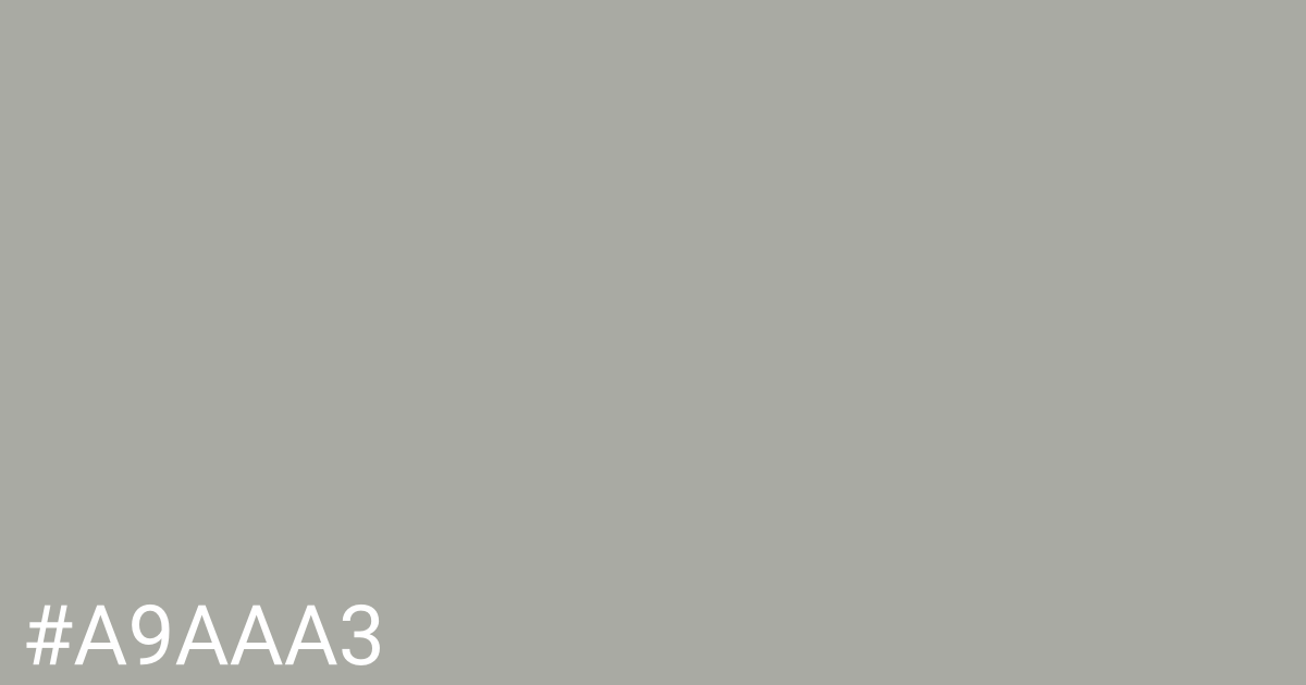 Hex color #a9aaa3 graphic