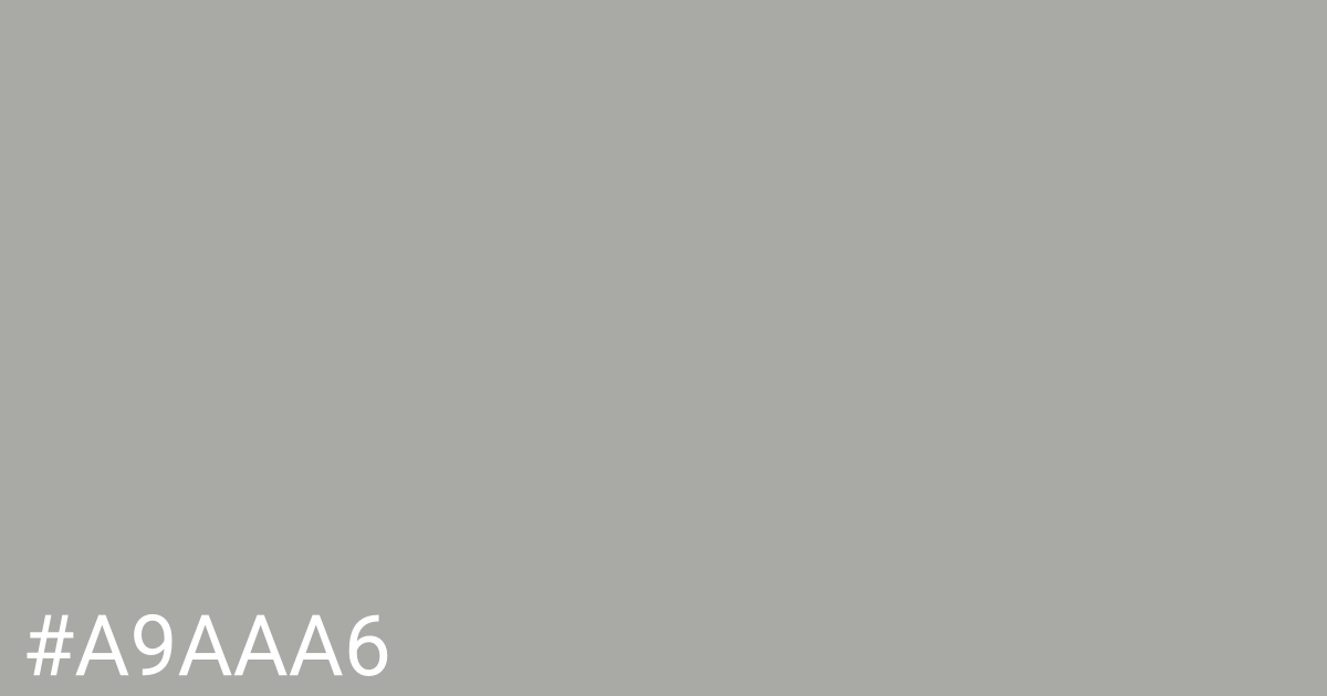 Hex color #a9aaa6 graphic