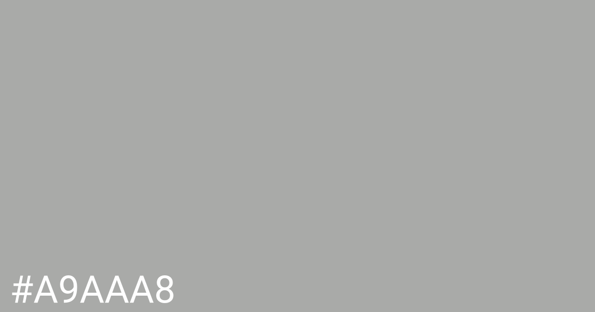 Hex color #a9aaa8 graphic