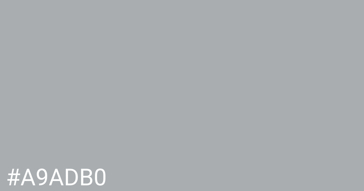 Hex color #a9adb0 graphic