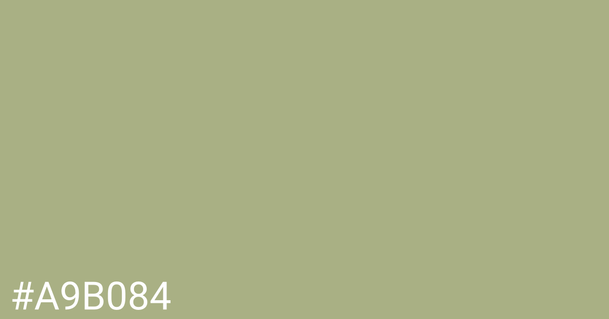 Hex color #a9b084 graphic