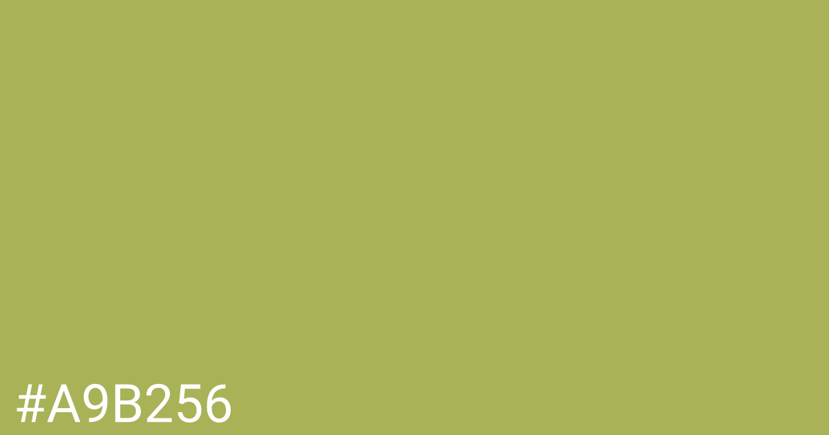 Hex color #a9b256 graphic