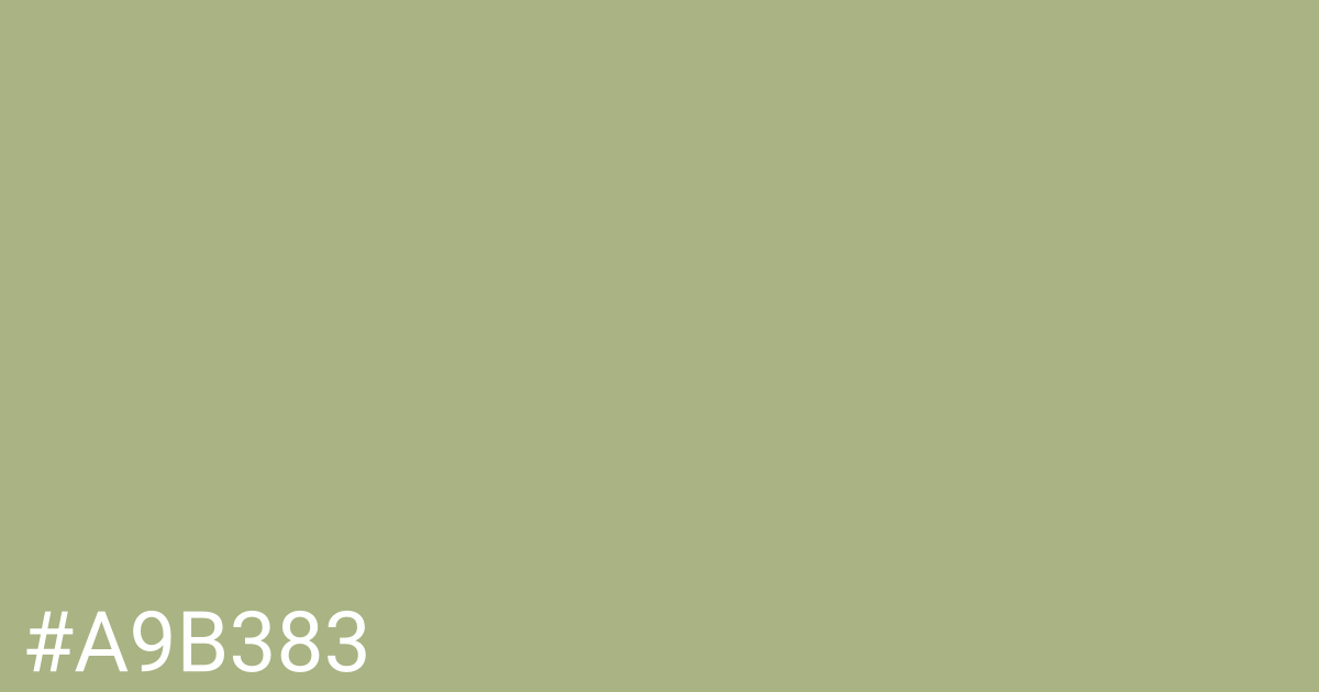 Hex color #a9b383 graphic