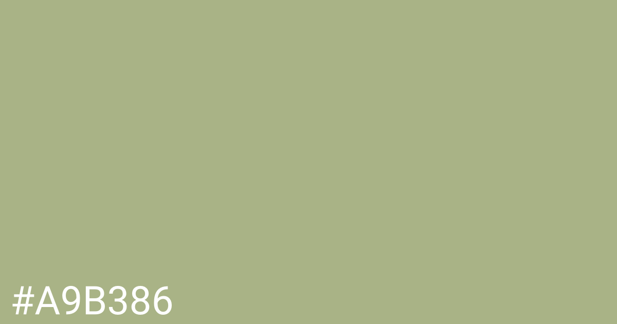 Hex color #a9b386 graphic