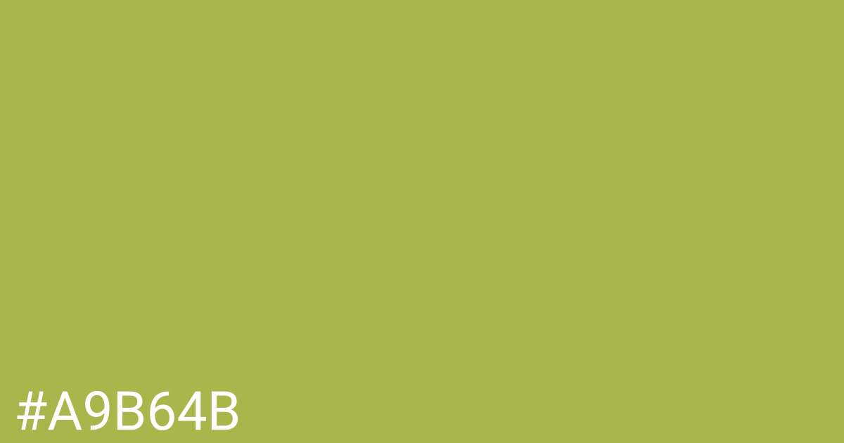 Hex color #a9b64b graphic