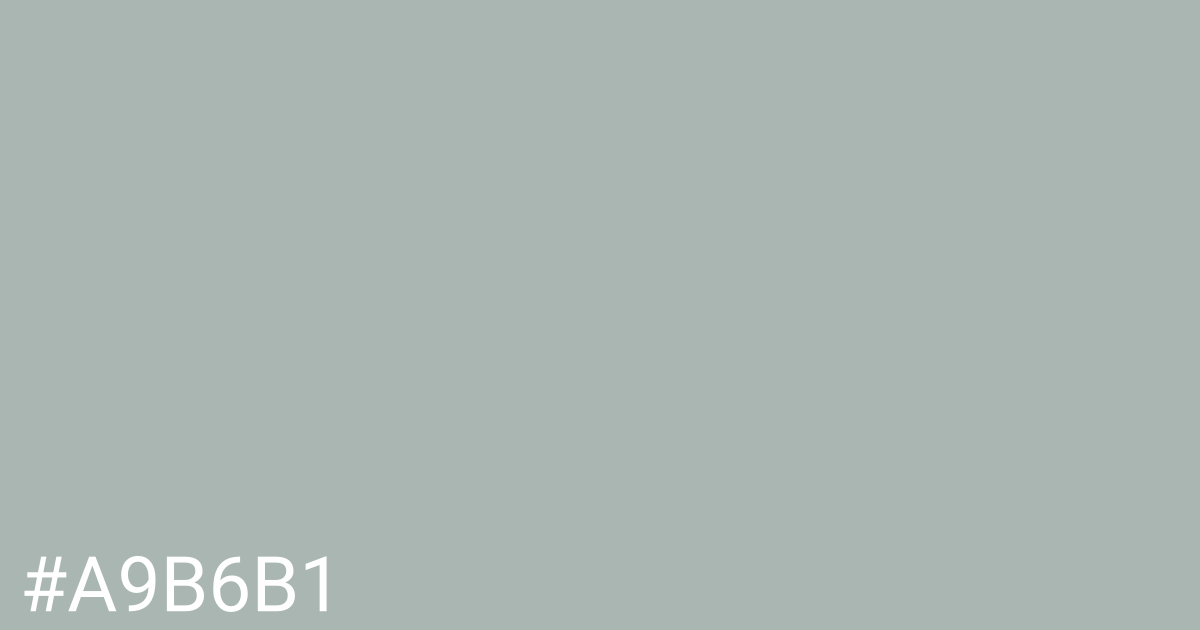 Hex color #a9b6b1 graphic