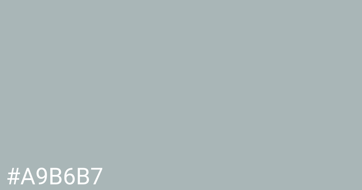 Hex color #a9b6b7 graphic