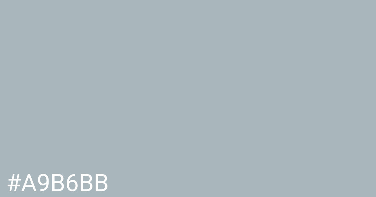 Hex color #a9b6bb graphic