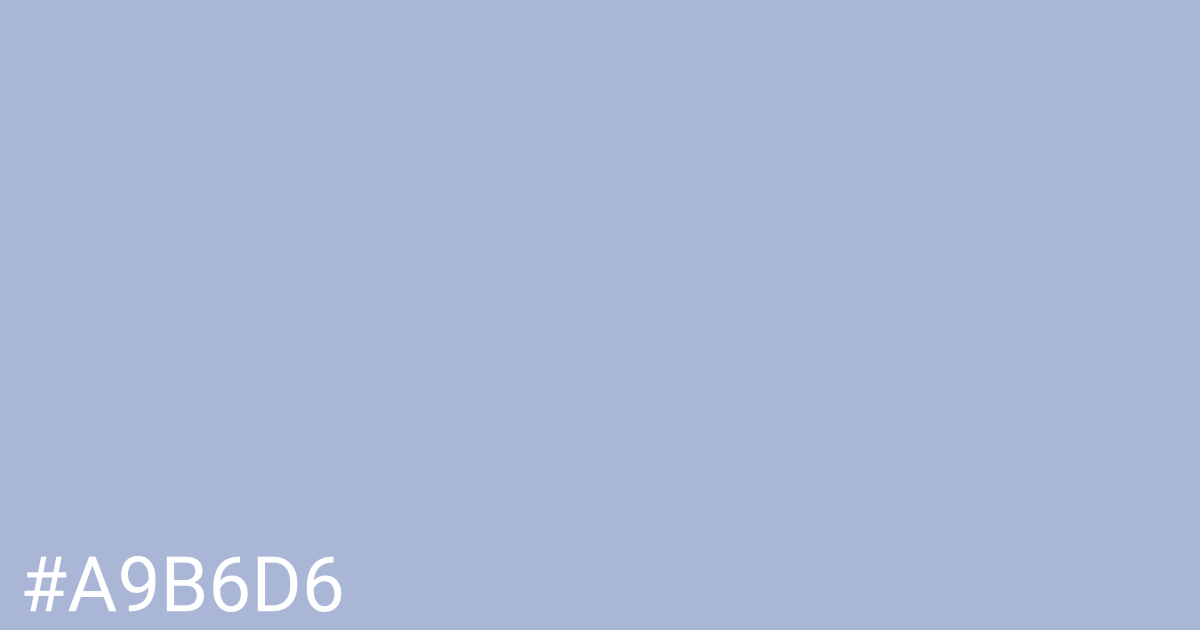 Hex color #a9b6d6 graphic