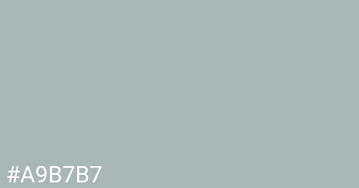 Hex color #a9b7b7 graphic