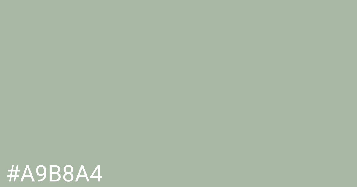 Hex color #a9b8a4 graphic