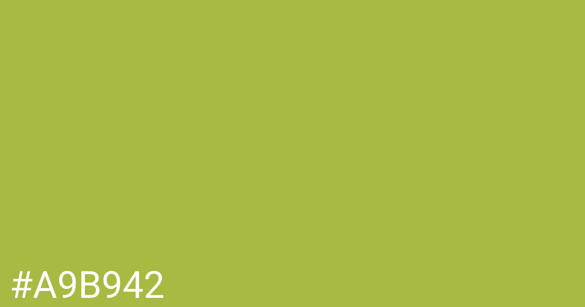 Hex color #a9b942 graphic