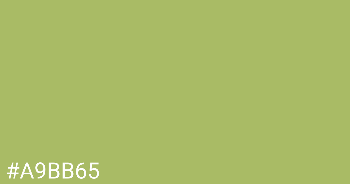 Hex color #a9bb65 graphic