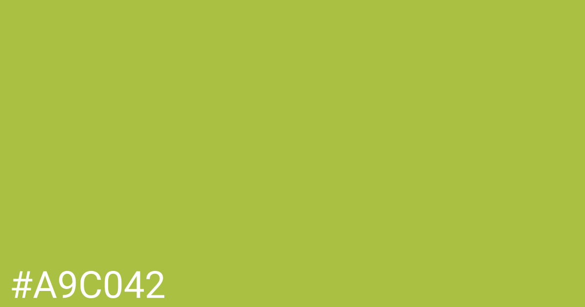 Hex color #a9c042 graphic